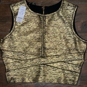 Super cute BeBe 2pc set. L top XL skirt.